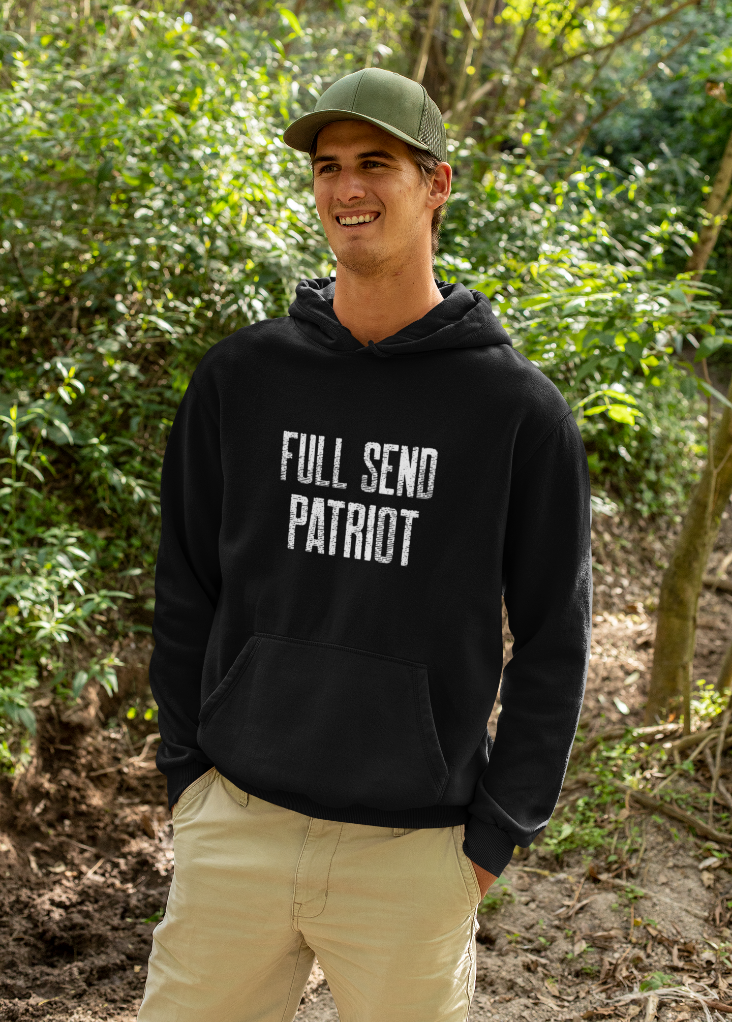 Unisex Full Send Patriot Hoodie