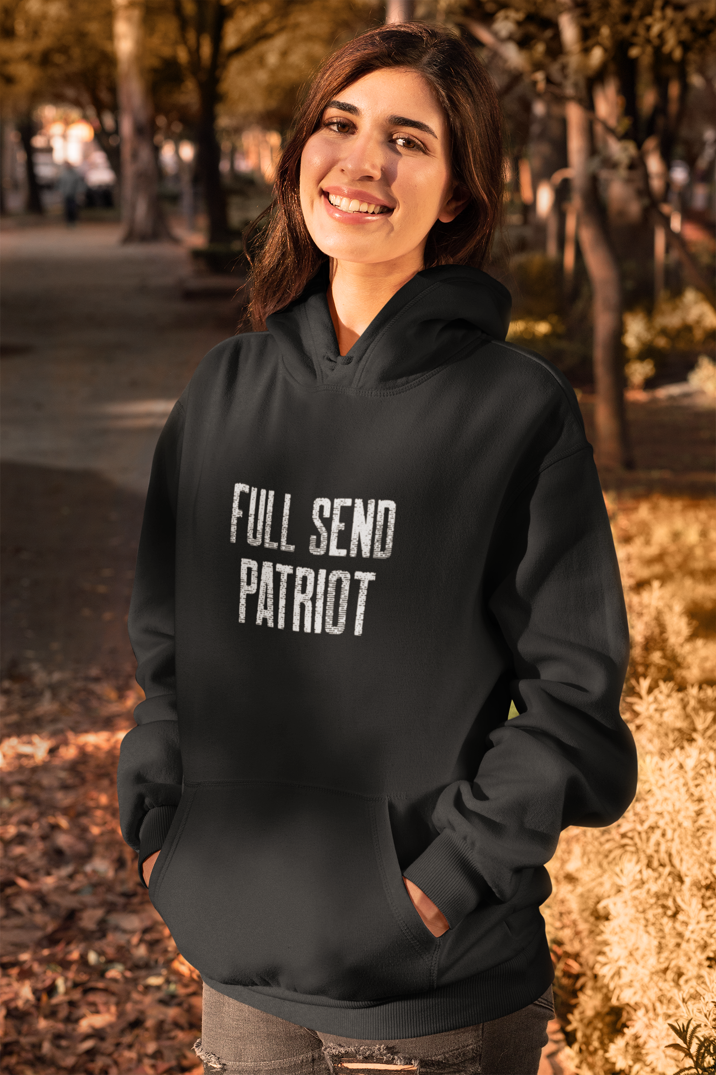 Unisex Full Send Patriot Hoodie